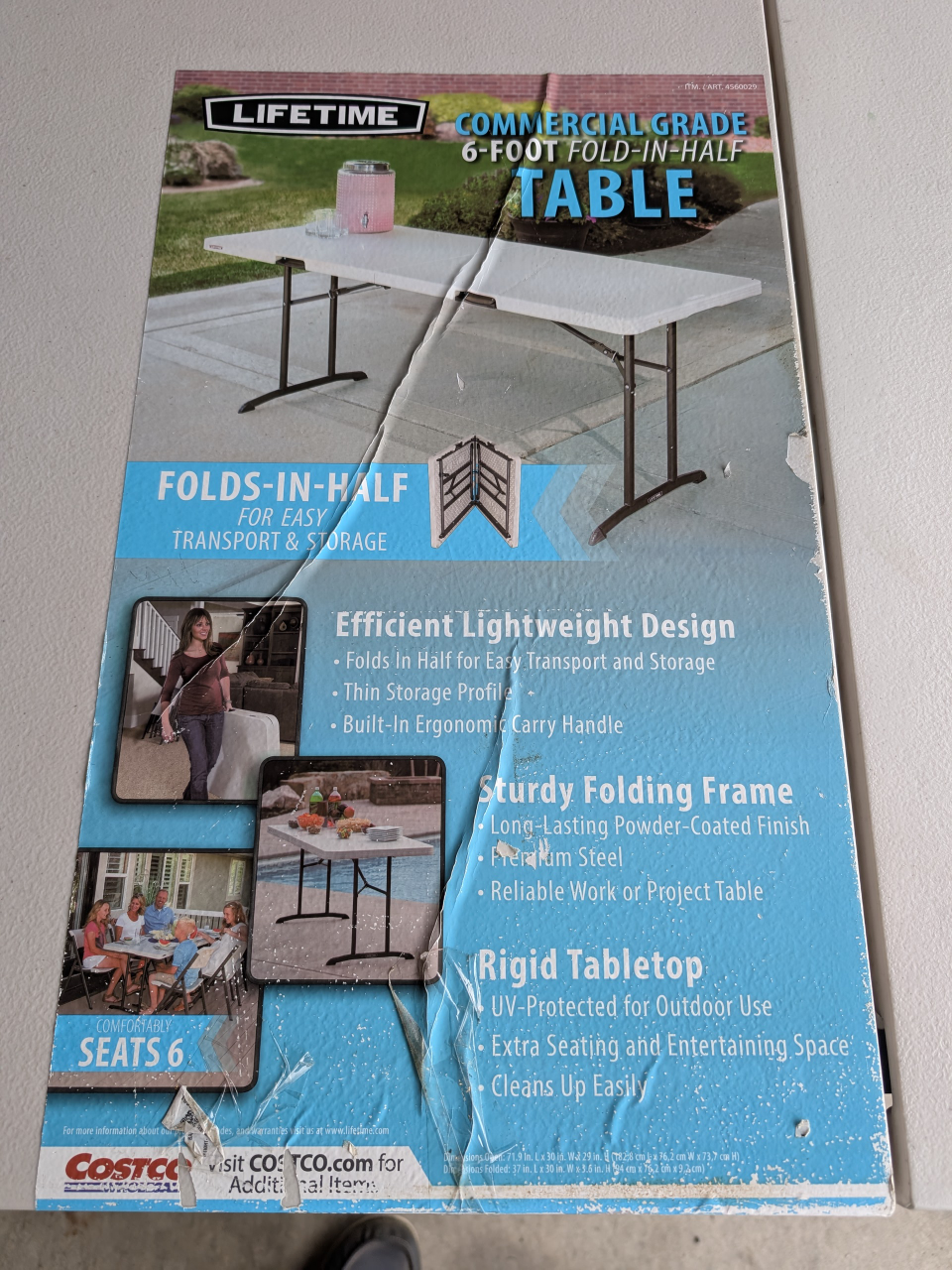 6-foot Fold-in-Half Table - photo 3