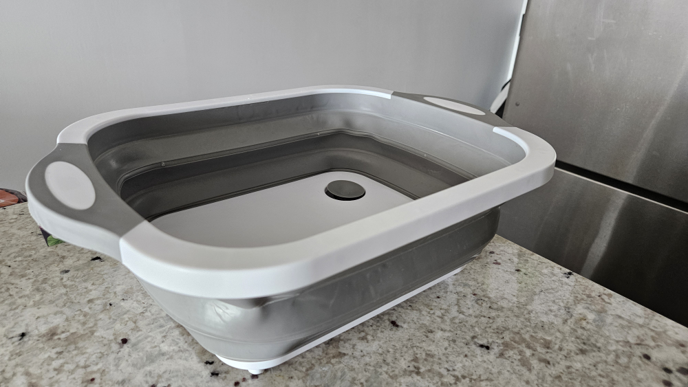 Collapsible Washing Basket with Cutting Board - photo 3