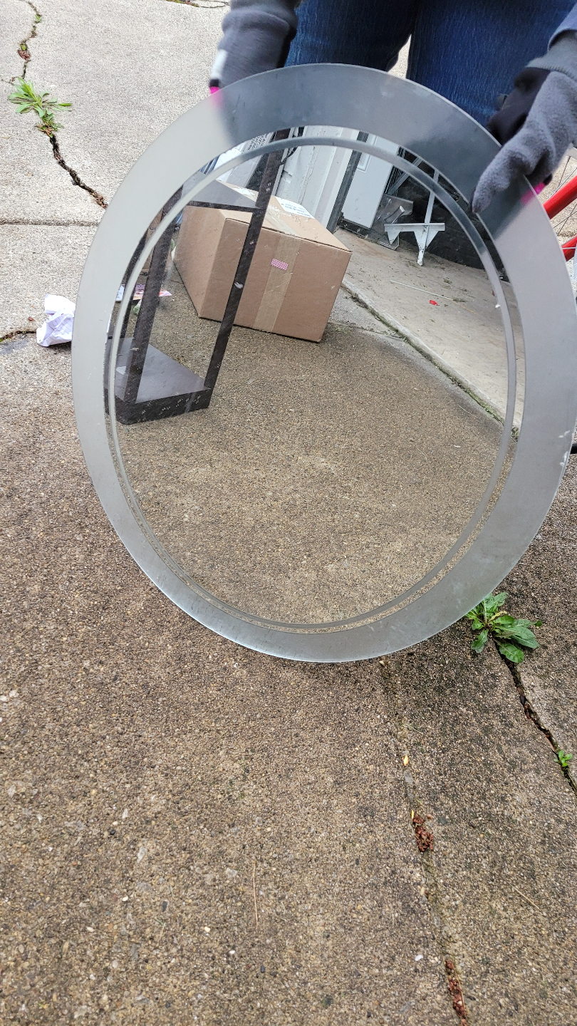 Round Glass Mirror