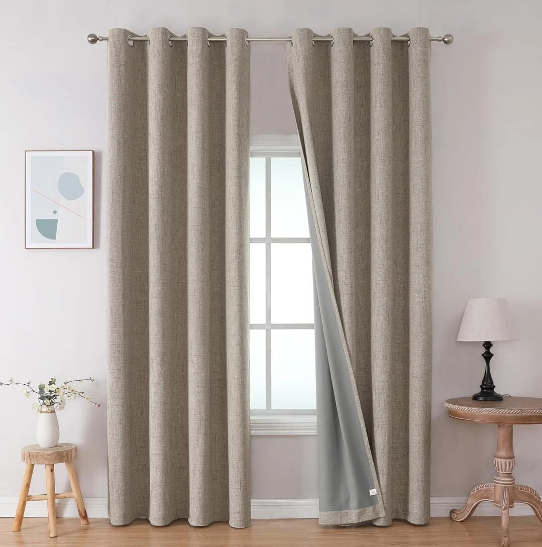 100% Blackout Grommet Curtains - Light Filtering