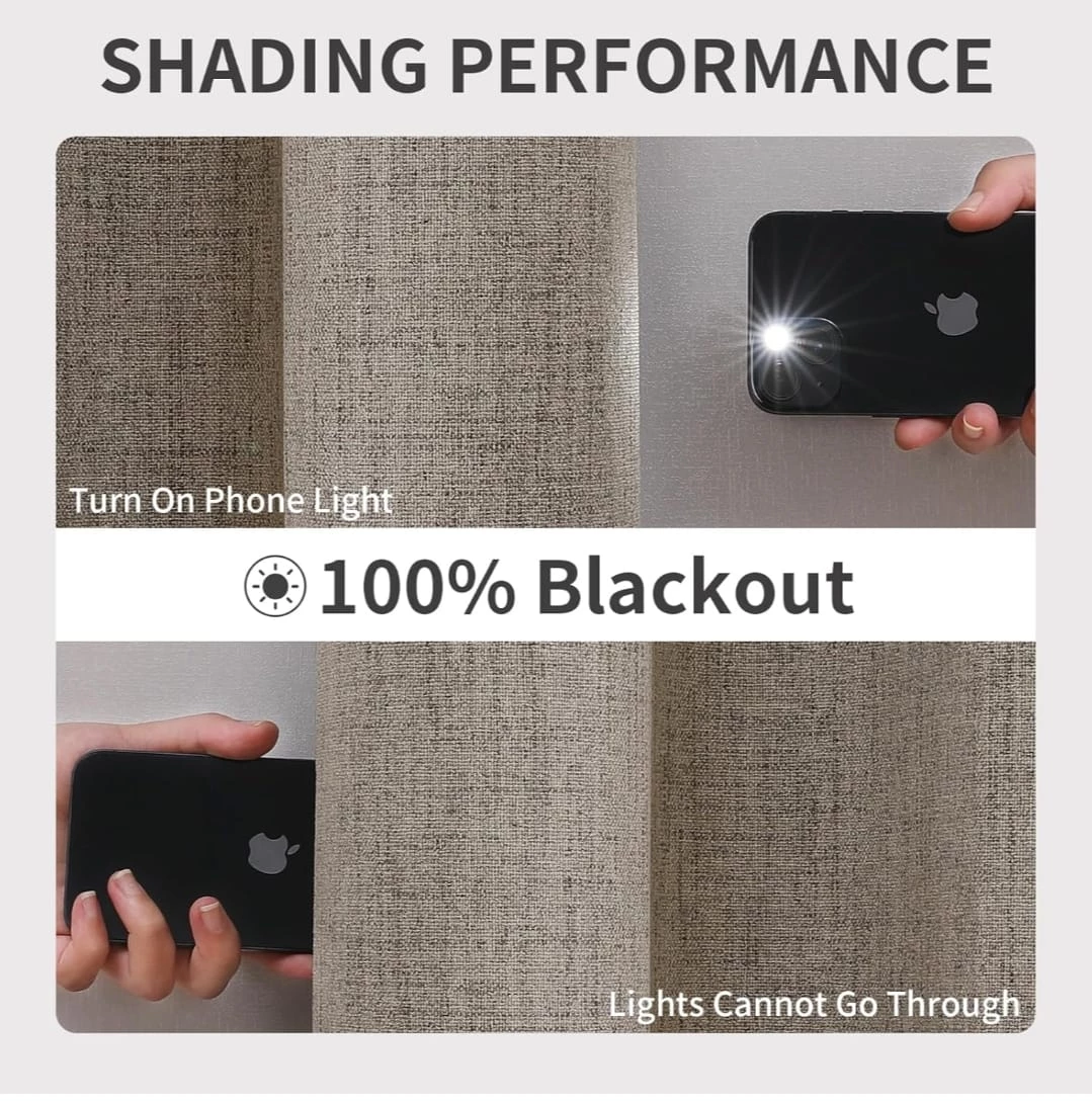 100% Blackout Grommet Curtains - Light Filtering - photo 4