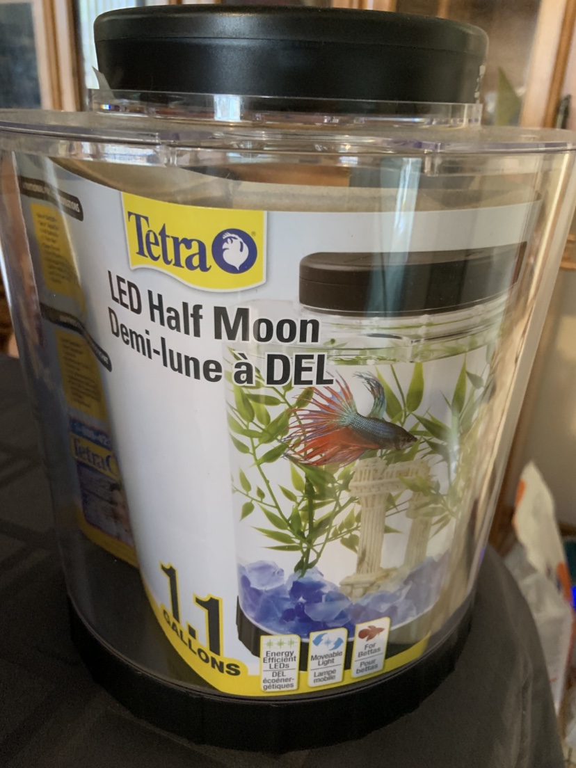 Tetra LED Half Moon Aquarium - 1.1 Gallons