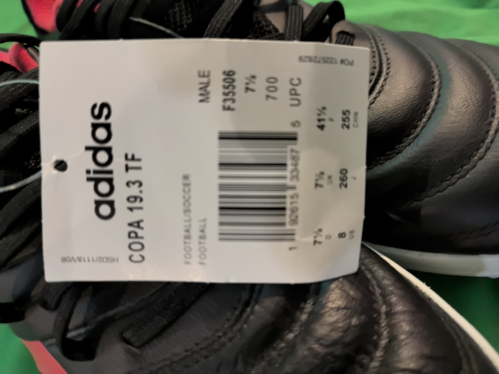 Adidas Copa 19.3 TF Soccer adult Cleats - Size 8 - photo 3