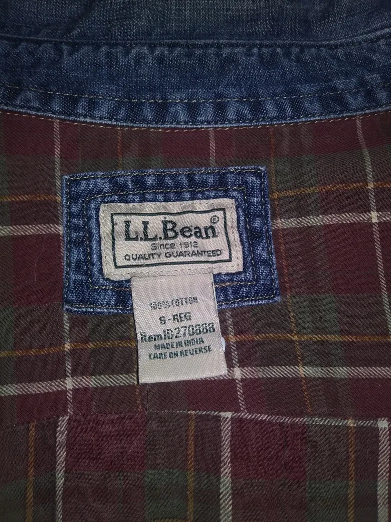 L.L.Bean Men's Denim Shirt - Size Small image indicator(4)