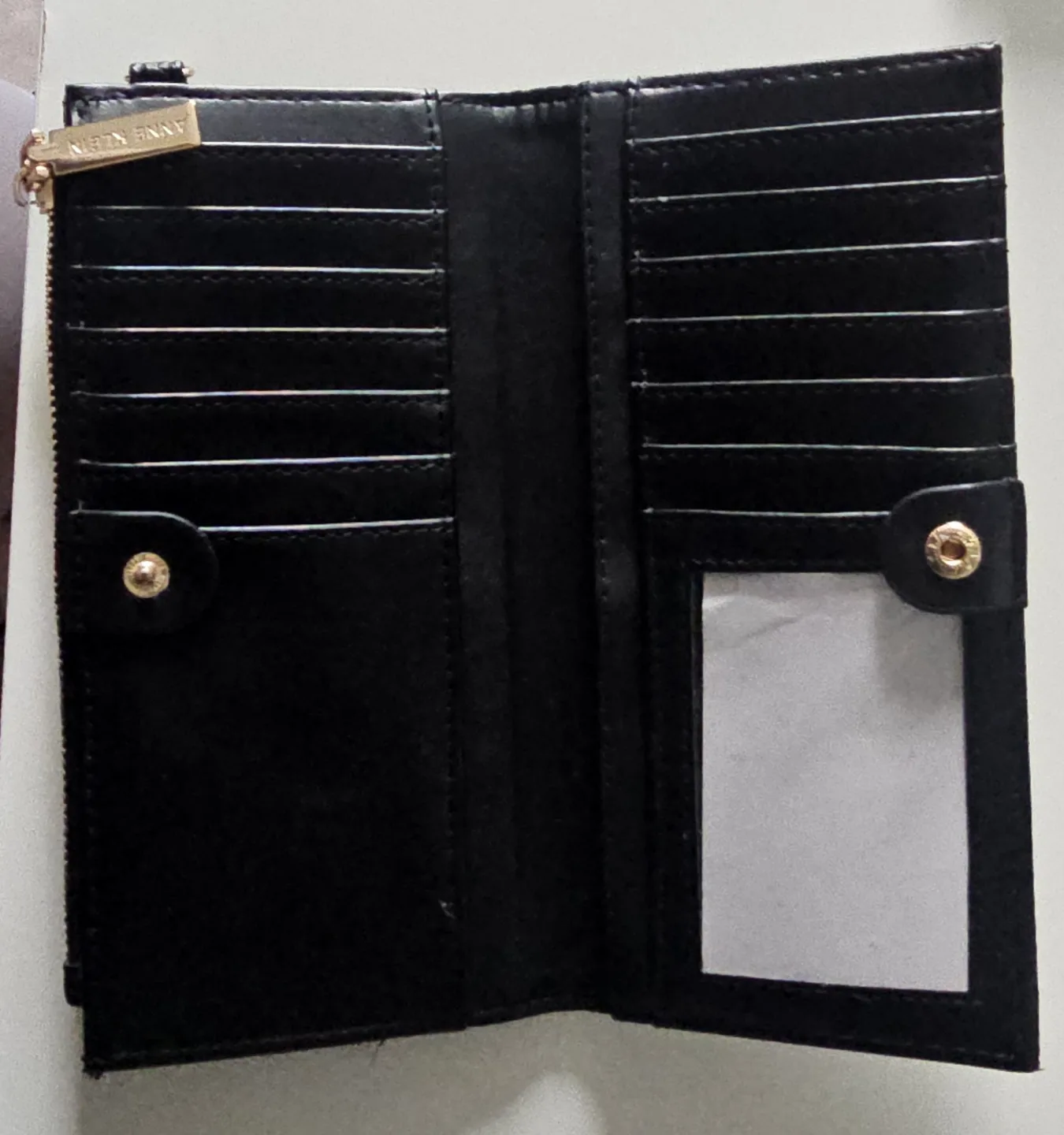 Anne Klein Black Leather Wallet image indicator(2)