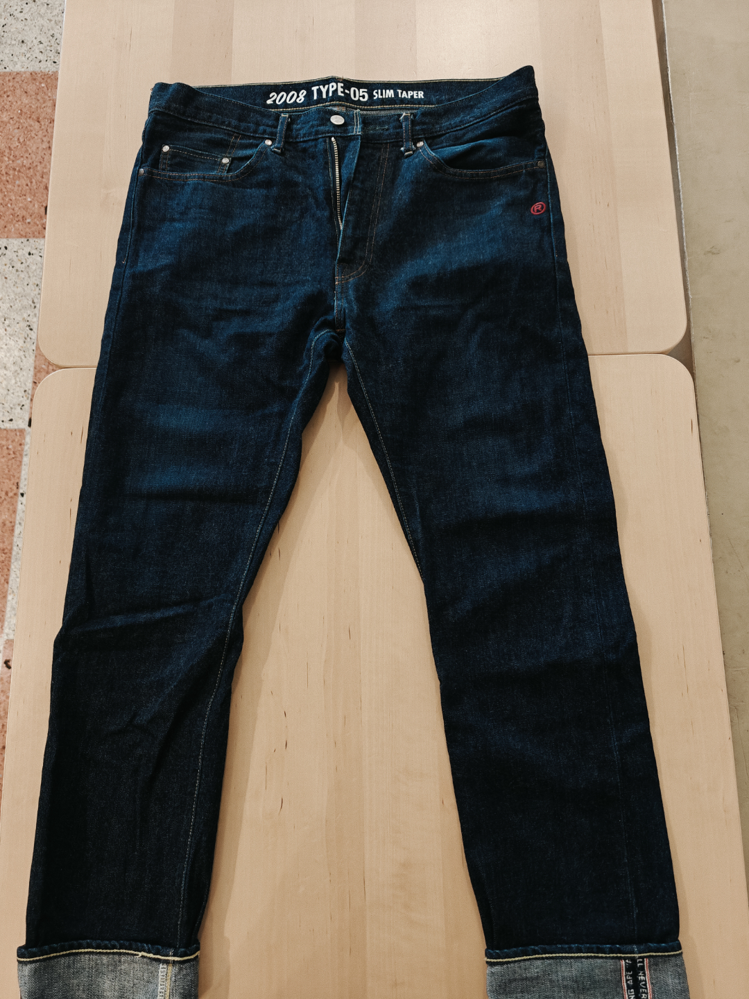 A Bathing Ape Bape 2008 Type-05 Slim Taper Jeans Size XL
