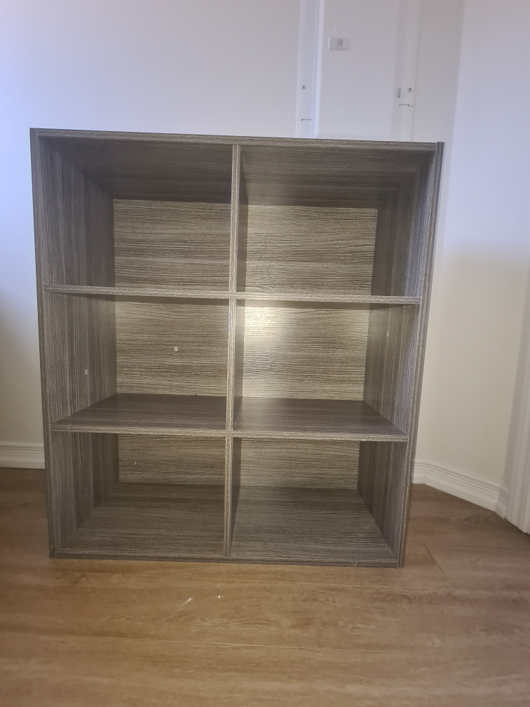 6-Cube Organizer, Grey Woodgrain - photo 2