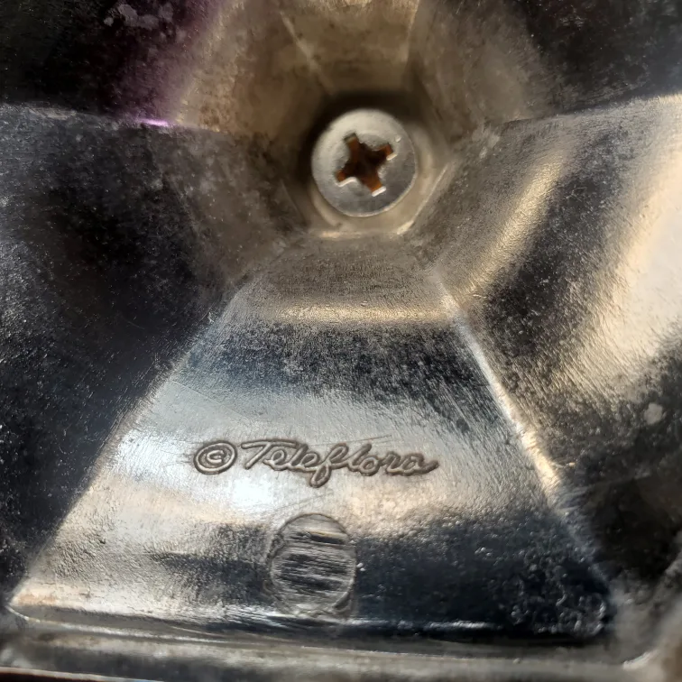 Vintage 60s Teleflora Crystal & Sliver Plated Cake Stand image indicator(5)