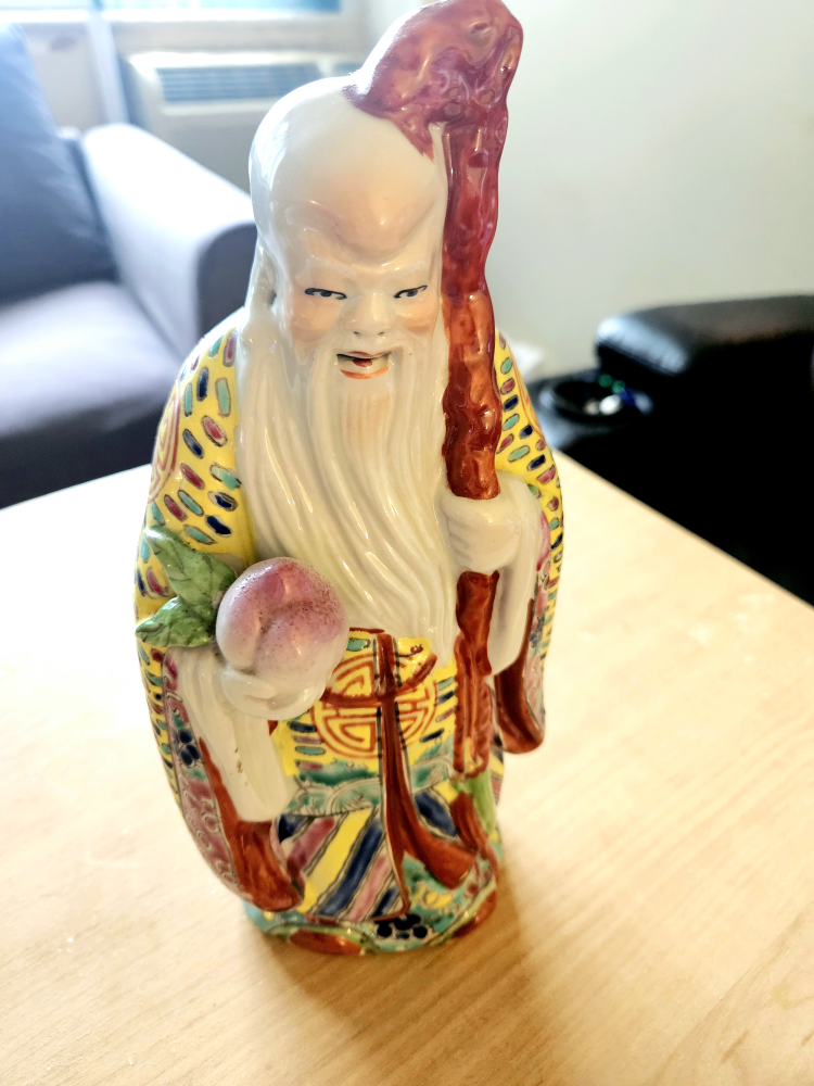 Vintage Shoulao Chinese Porcelain Figurine💚