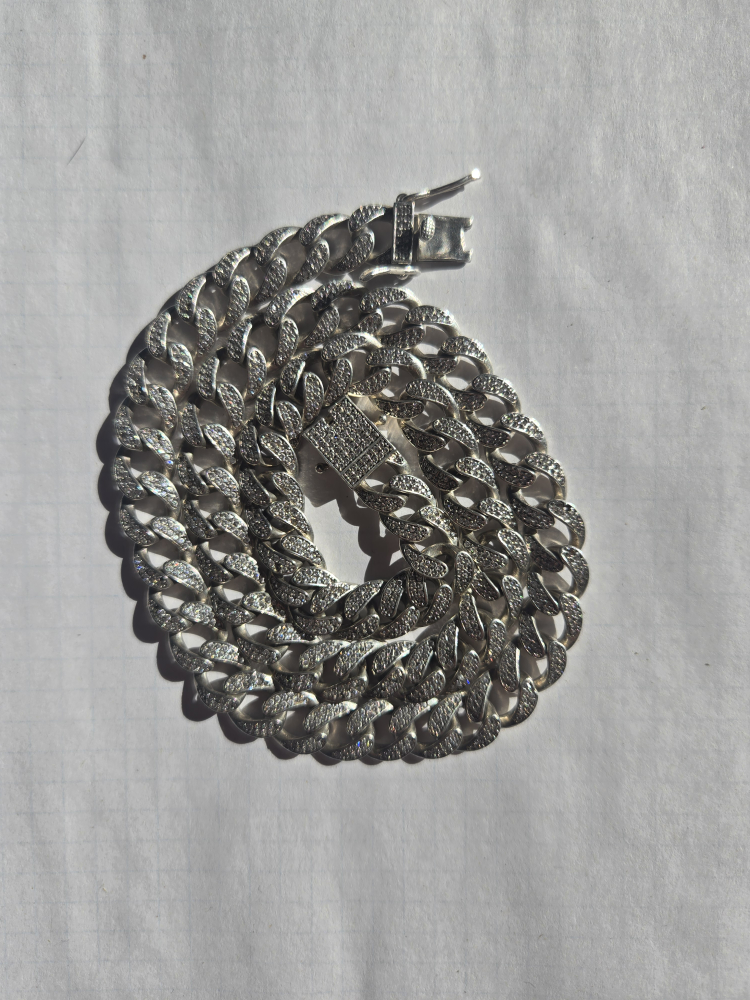 Men's Iced Out Cuban Link Chain Necklace