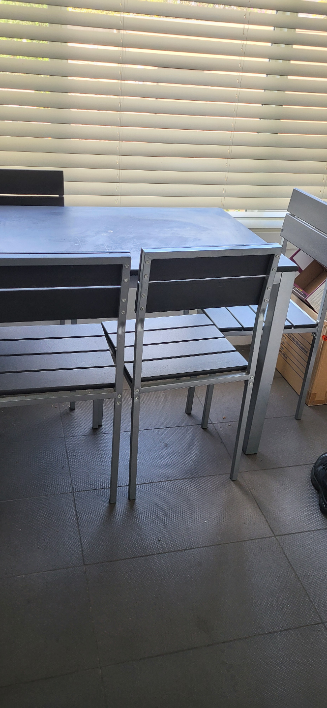 Patio Dining Set - Table and Four Chairs