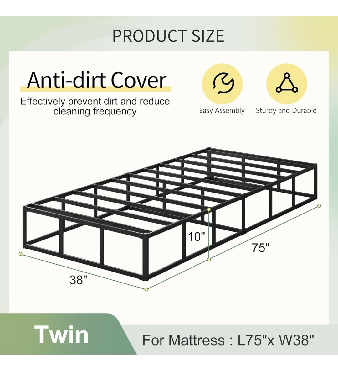 Twin 10-Inch Box Spring - photo 3
