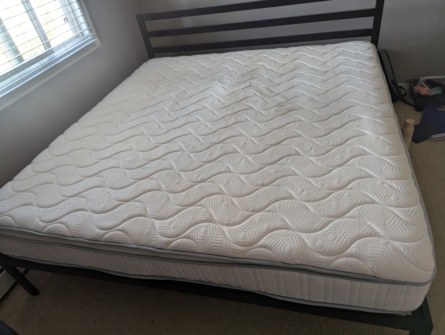 King Size Mattress with free Metal frame