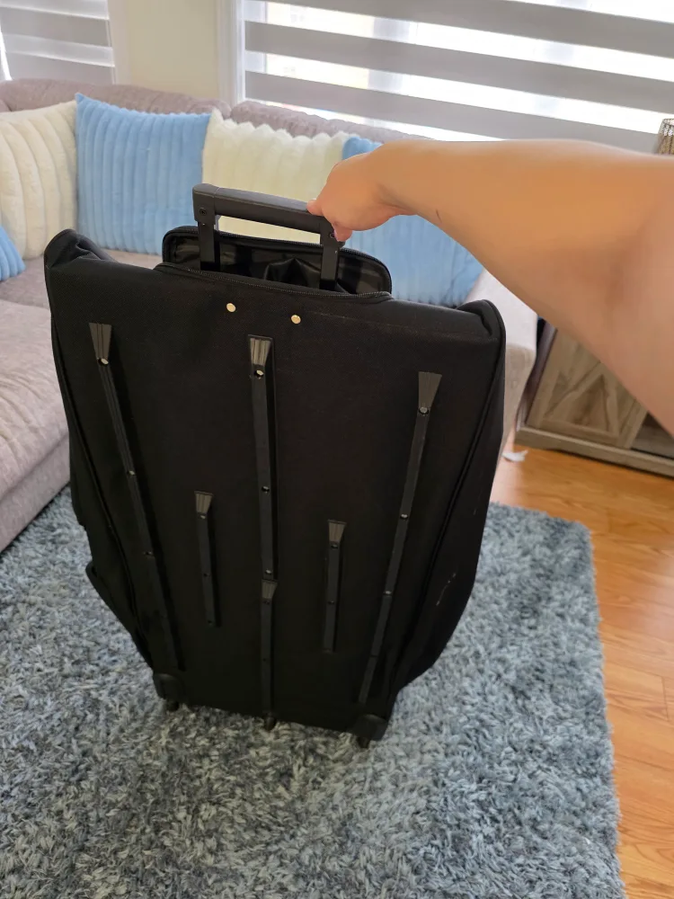 Large Black Rolling Duffel Bag image indicator(5)