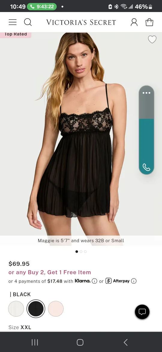 Victoria's Secret Pink Lace Chemise