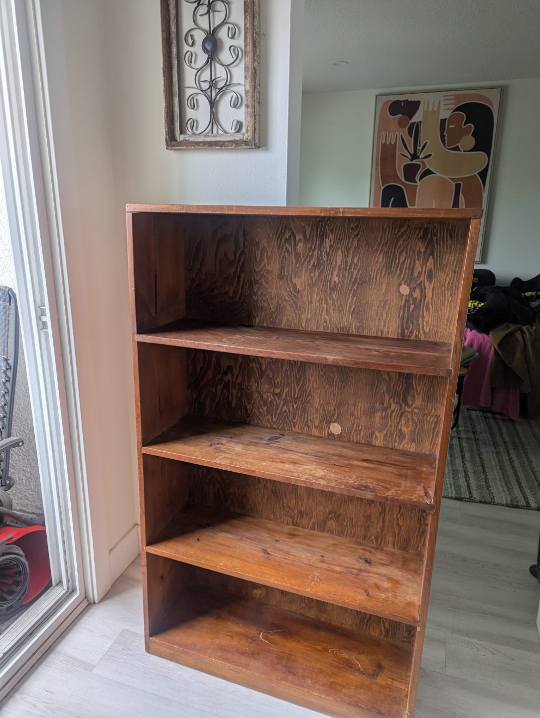 Wooden Bookcase - Three Shelves - photo 3