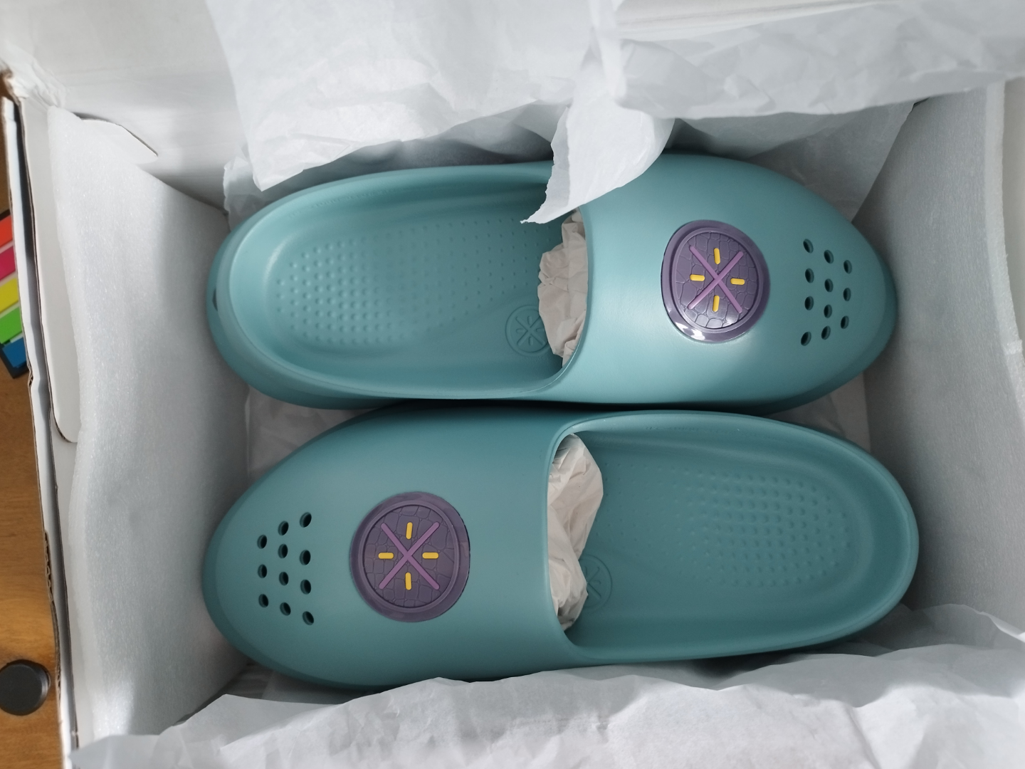 Wade Basketball Off-Court Slides - Size 10 US - Teal - photo 4