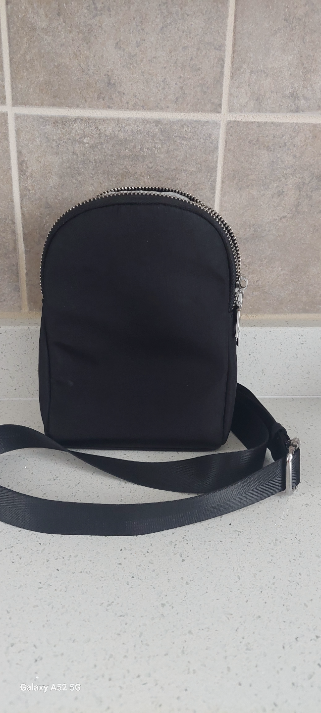 Black Mini Backpack Crossbody Bag