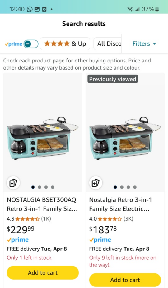 Nostalgia Retro 3-in-1 Breakfast Station - Aqua - photo 3