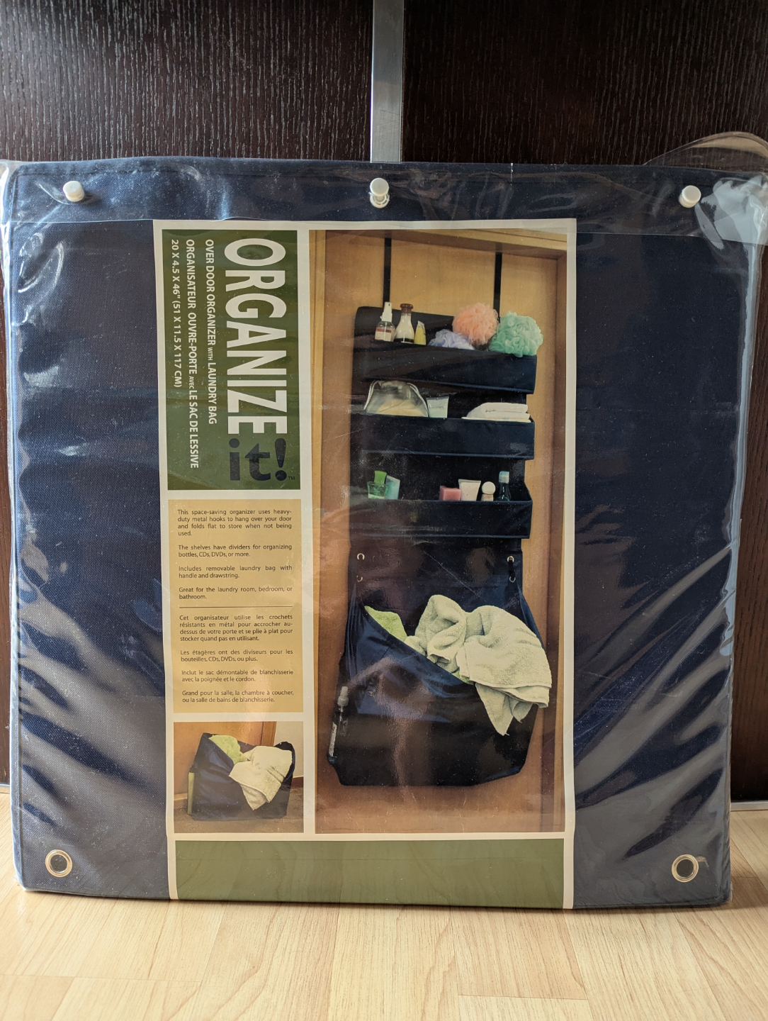 New Heavy duty Over-the-Door Organizer with Laundry Bag