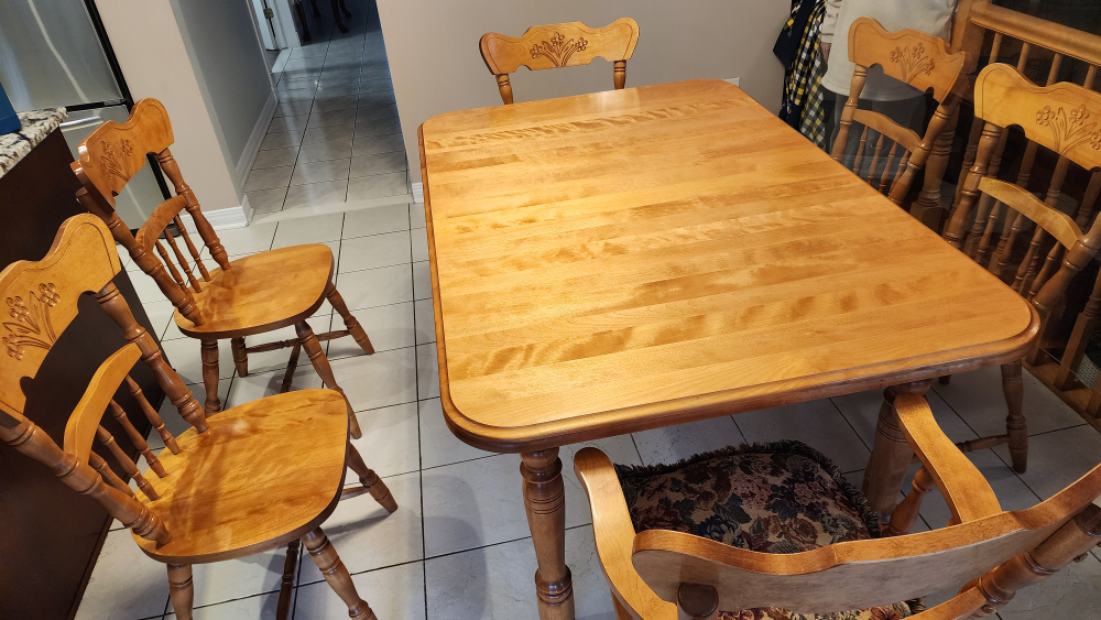 Solid Wood Dining Table Set - 6 Chairs - photo 3