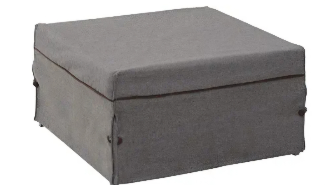 Grey Fabric Folding Mattress Guest Bed