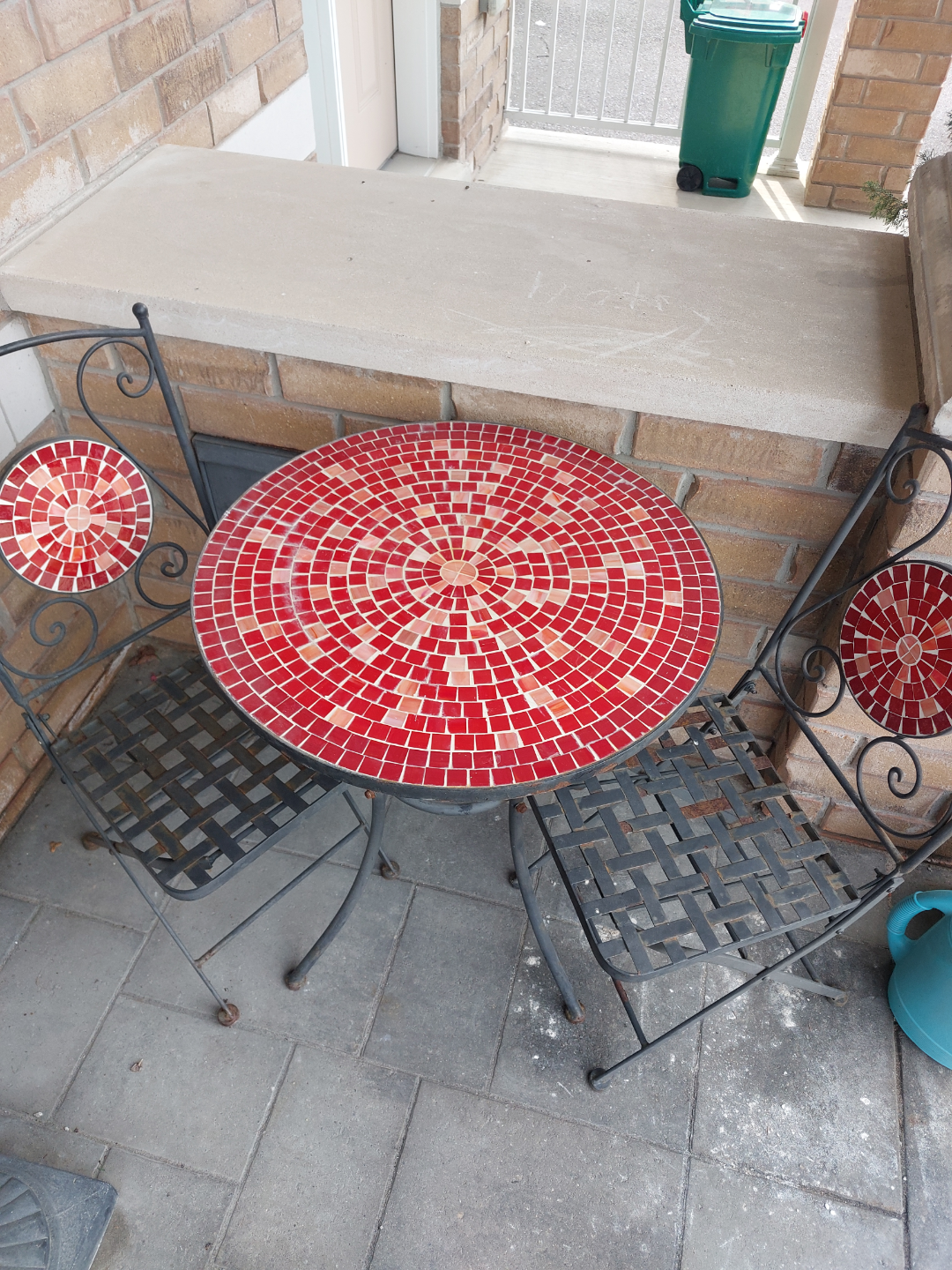 Red Mosaic Patio Set - photo 4