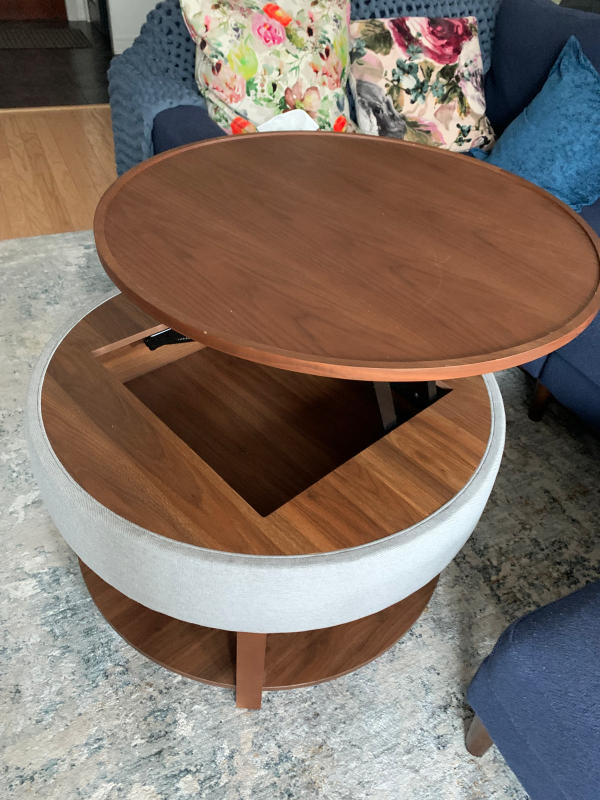 beautiful wood structube coffee table obo - photo 2