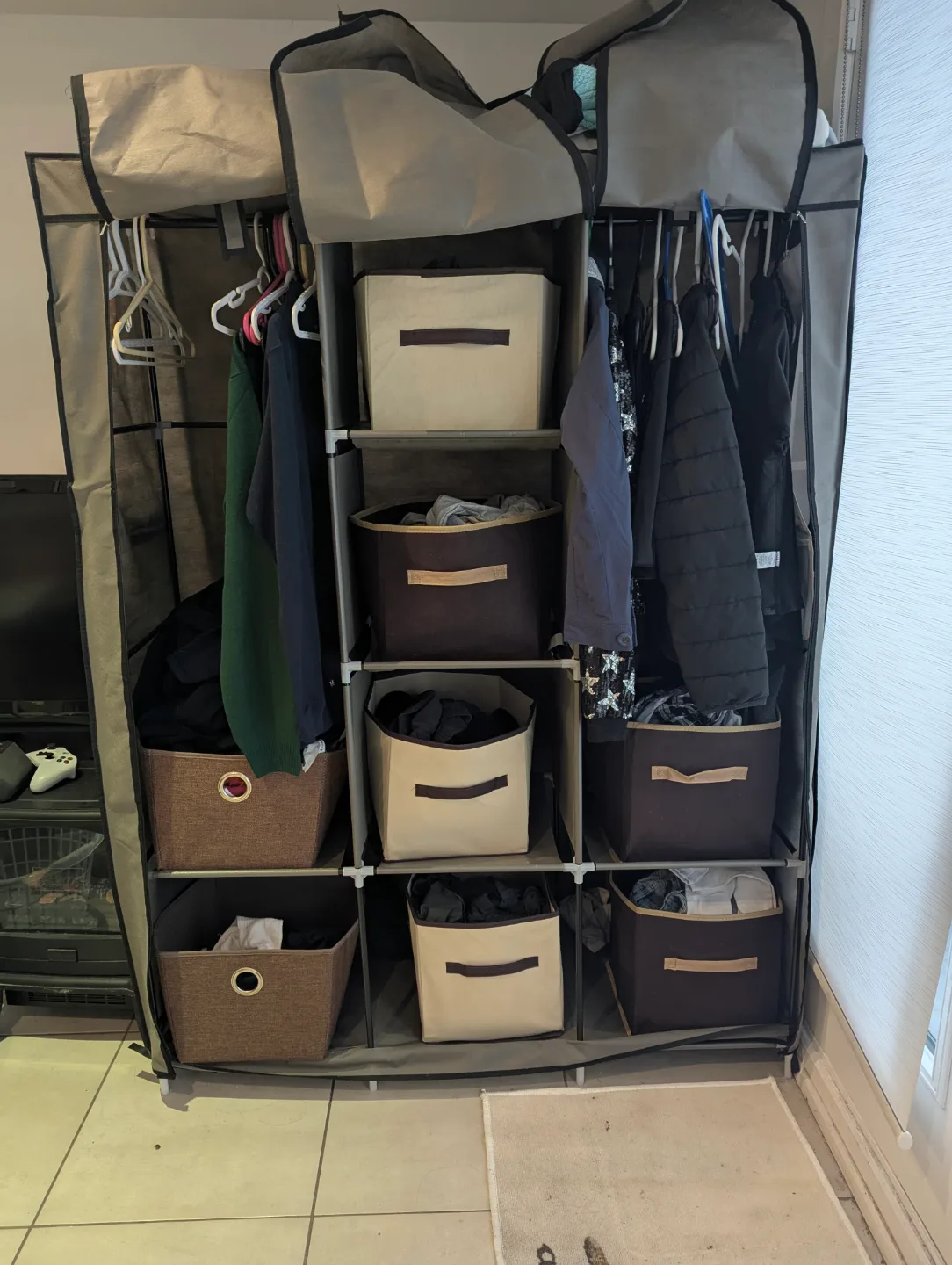 Portable Fabric Wardrobe Closet Organizer💚 image indicator(7)