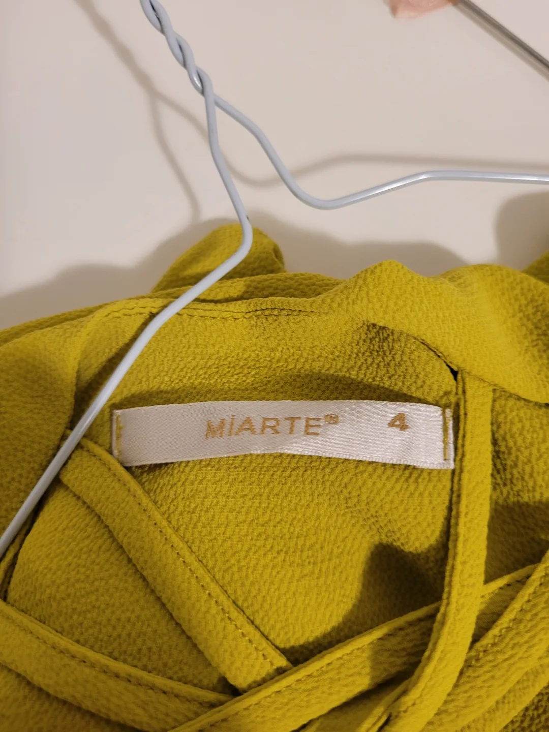 Mustard Yellow MIARETE Size 4 Blouse image indicator(2)