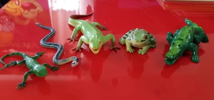 Set of 5 Realistic Plastic Reptiles and Amphibians💚 image indicator(2)