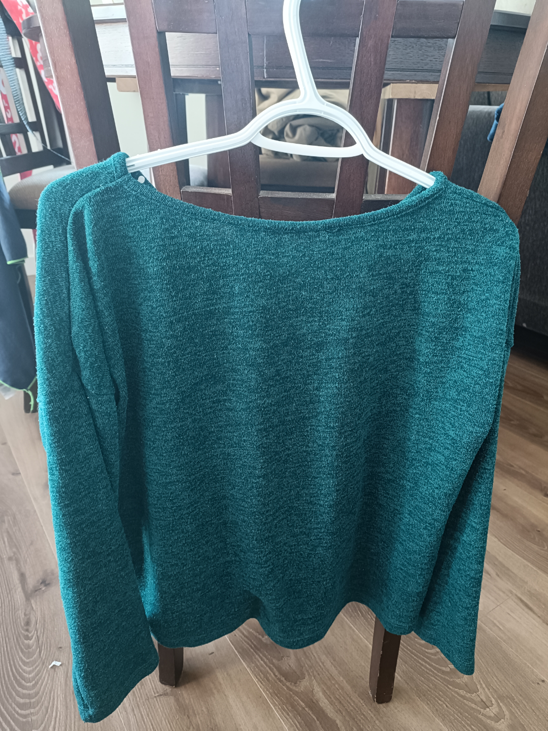 Teal long sleeve sweater - size XL - photo 3