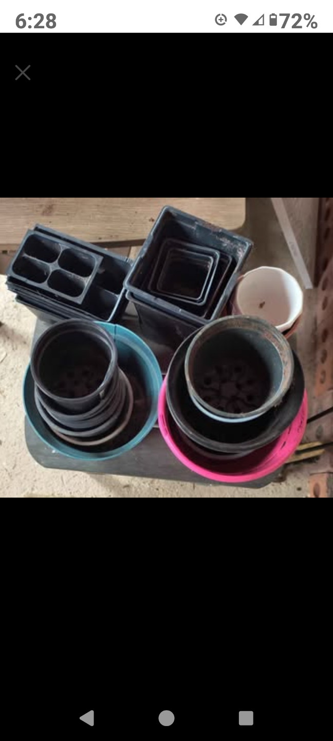 Assorted Plastic Plant Pots and Trays - photo 2