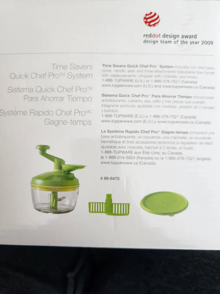Tupperware Quick Chef Pro System - Brand New in Box! image indicator(6)