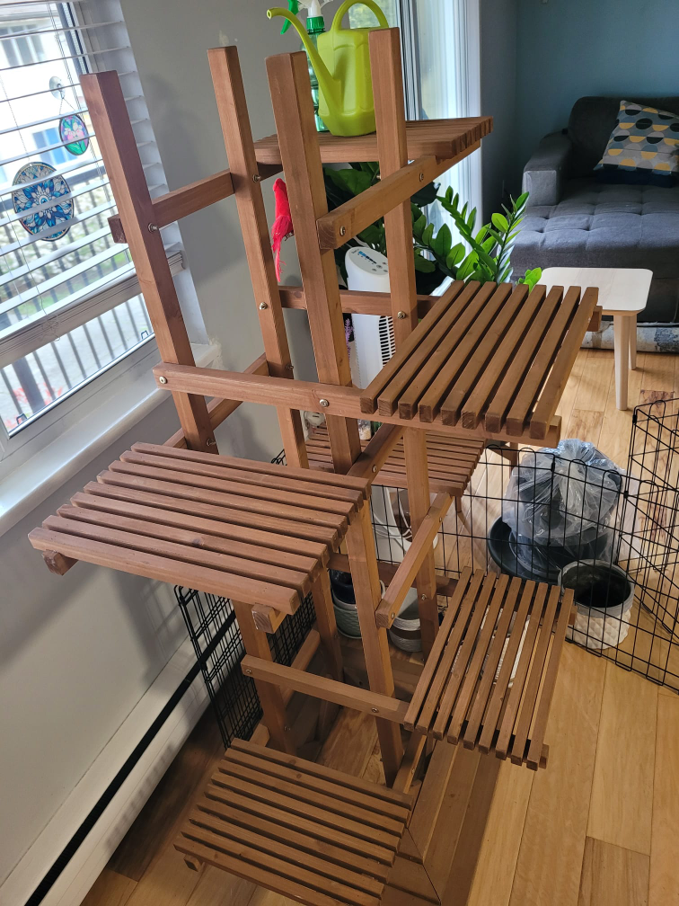 Large Wooden Plant Stand - photo 3
