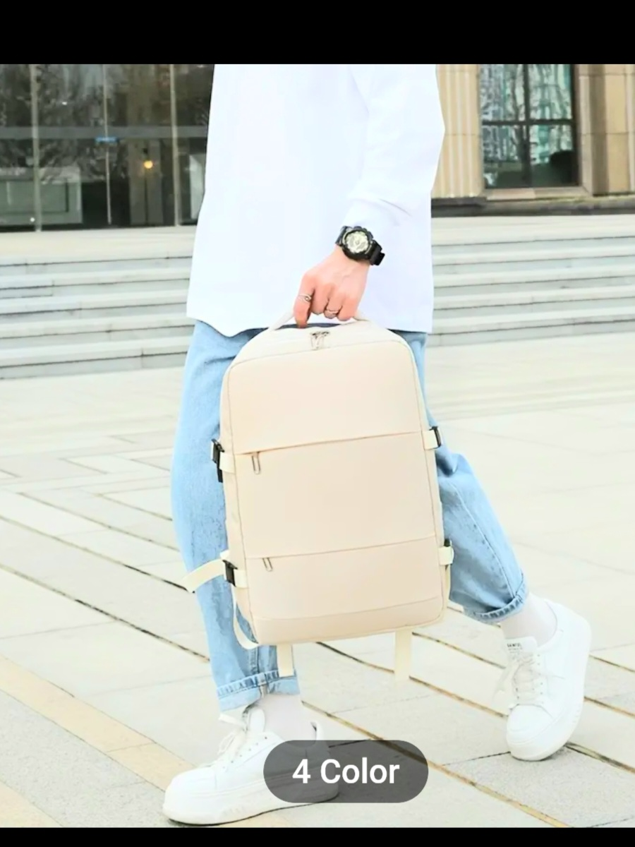Beige Travel Backpack - photo 2