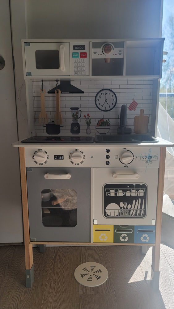 Play Kitchen Set with Microwave, Oven, and Dishwasher