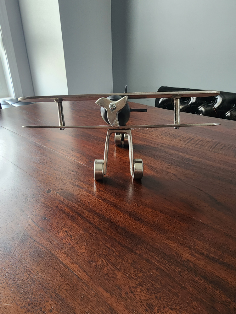 Metal Airplane Figurine