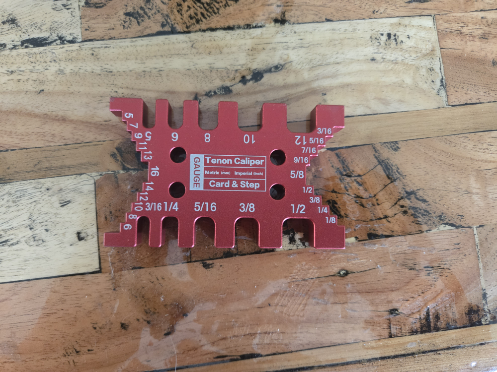 Tenon Caliper Gauge - Red Aluminium