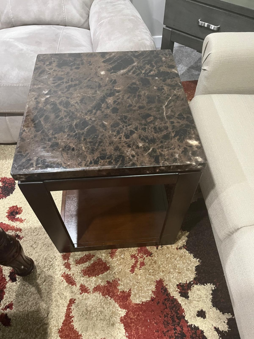 3-Piece Coffee Table Set with Marble Top - photo 5