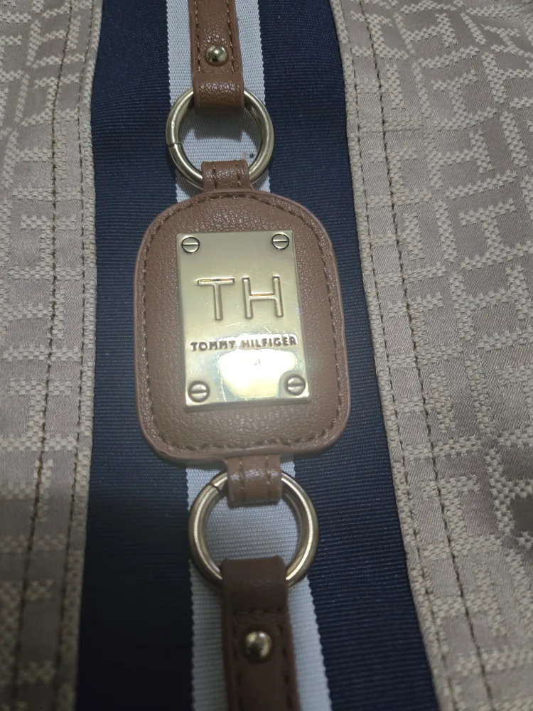 Tommy Hilfiger Beige and Brown Tote Bag image indicator(5)
