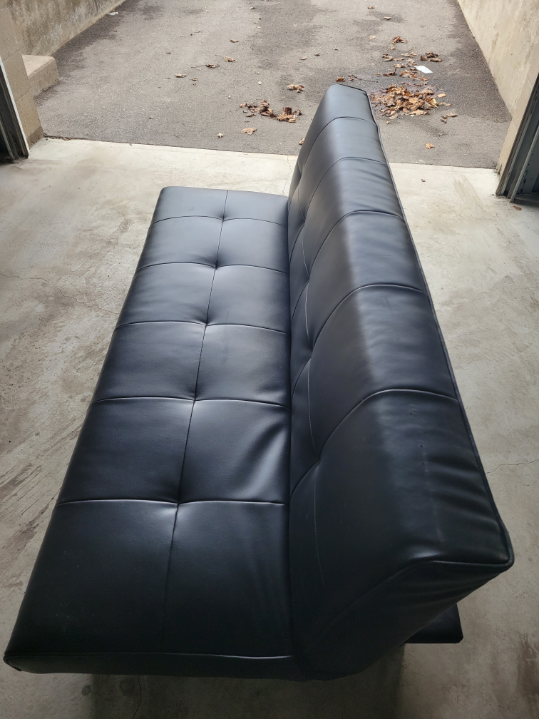 Serta Black Futon Sofa Bed - photo 5