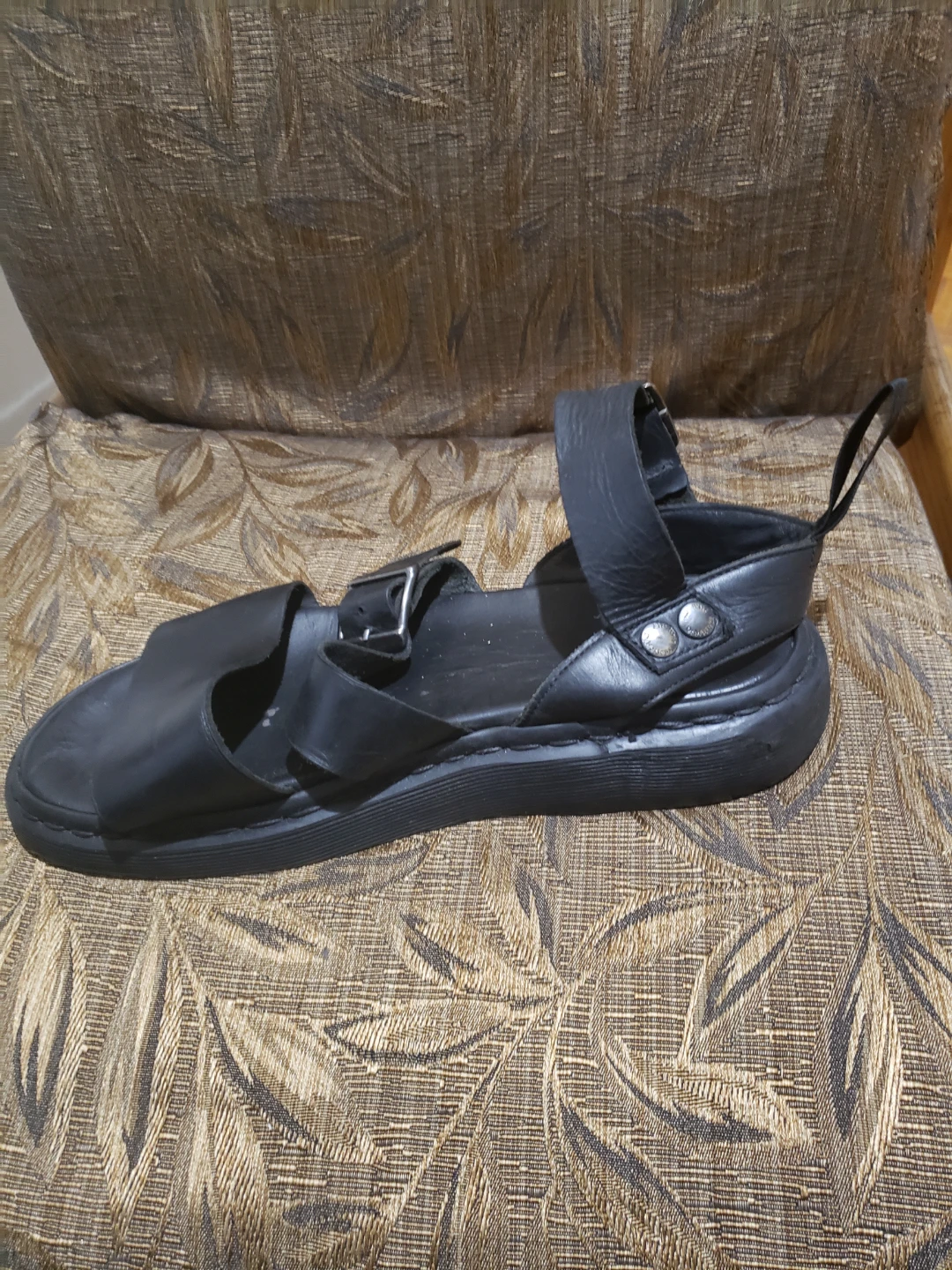 Dr. Martens Black Leather Sandals