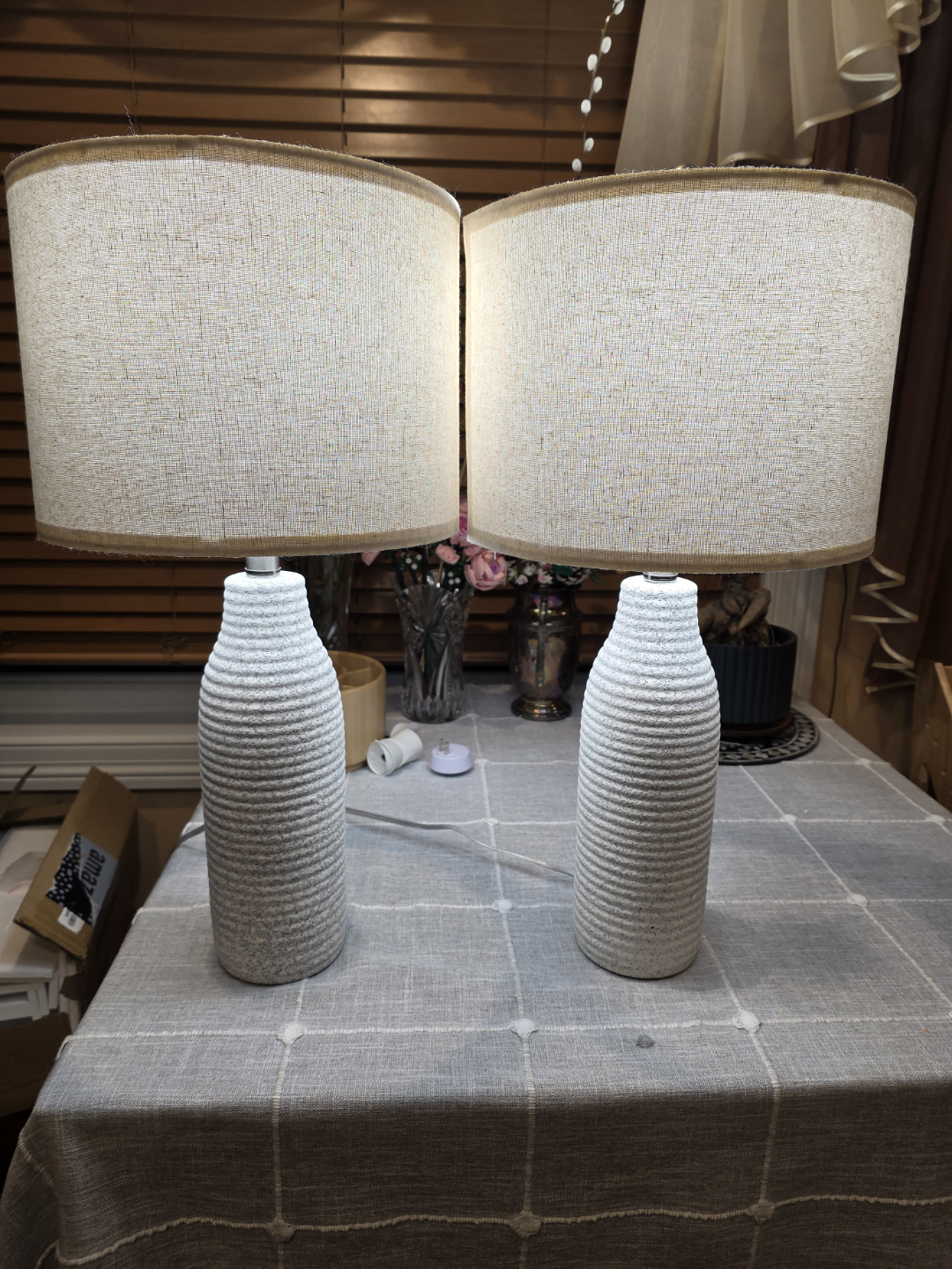 Set of 2 Ceramic Modern Farmhouse Table Lamps - photo 3