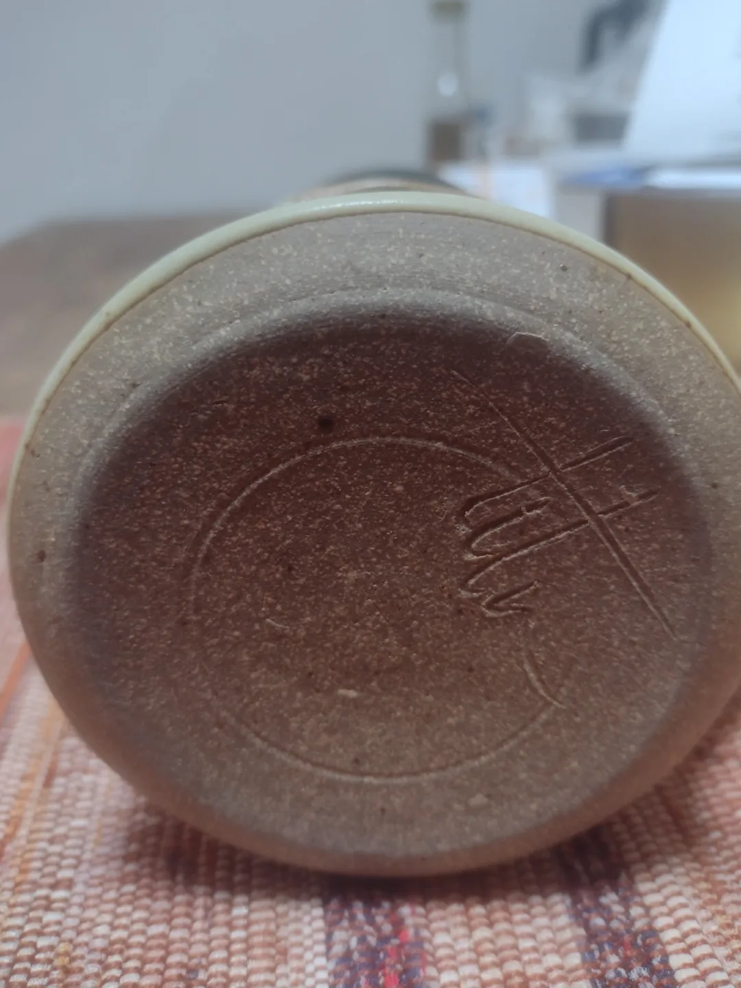 Handcrafted Pottery Beer Mug 7" high image indicator(3)