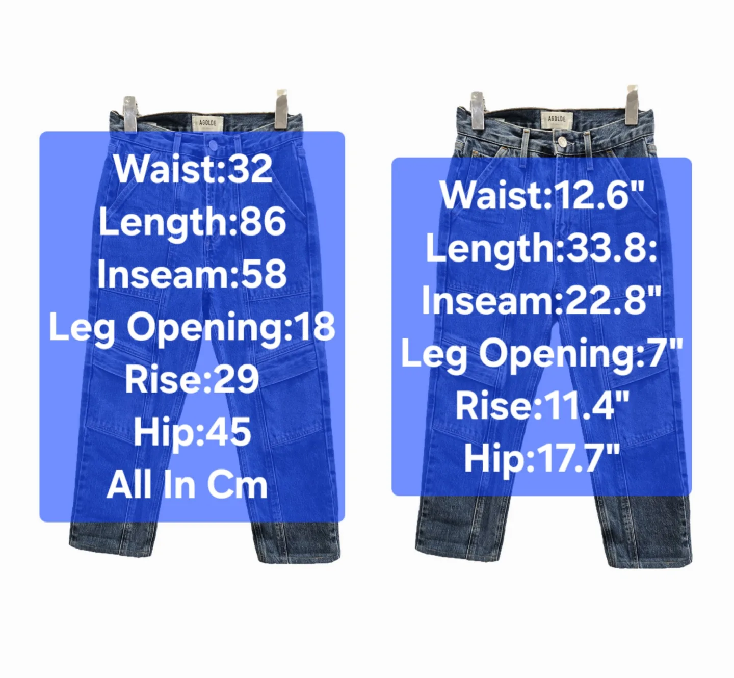 Agolde Cropped Cooper Cargo in Regulation Size 23-24 image indicator(2)