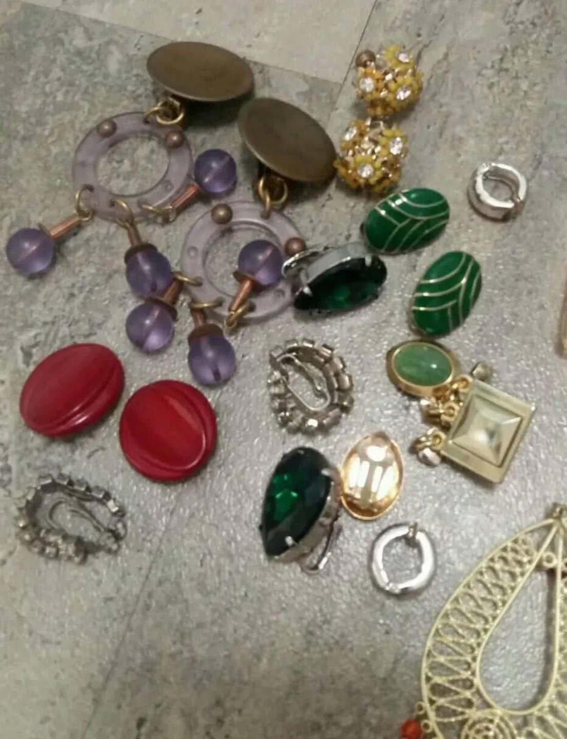 Earrings and Rings Lot Jewelry Costume Random image indicator(2)