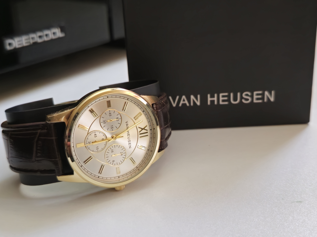 Van Heusen Men's Gold Chronograph Watch - Brand New in Box