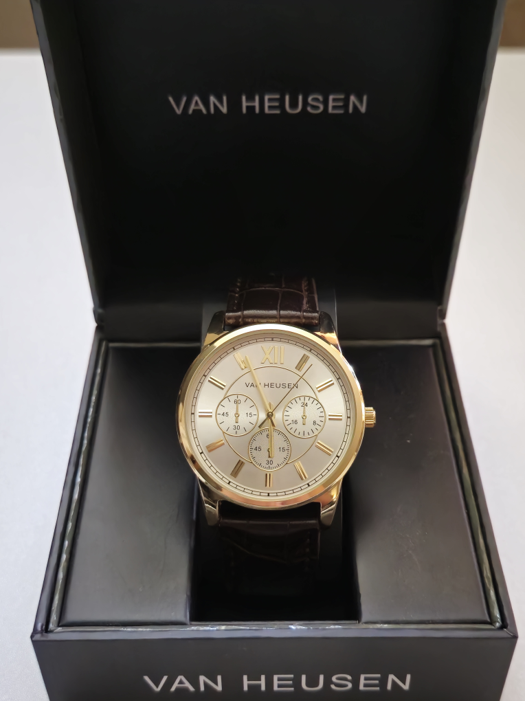 Van Heusen Men's Gold Chronograph Watch - Brand New in Box - photo 2