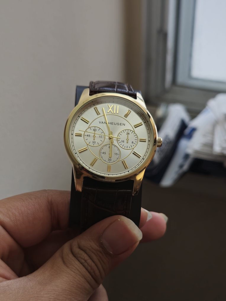 Van Heusen Men's Gold Chronograph Watch - Brand New in Box - photo 3